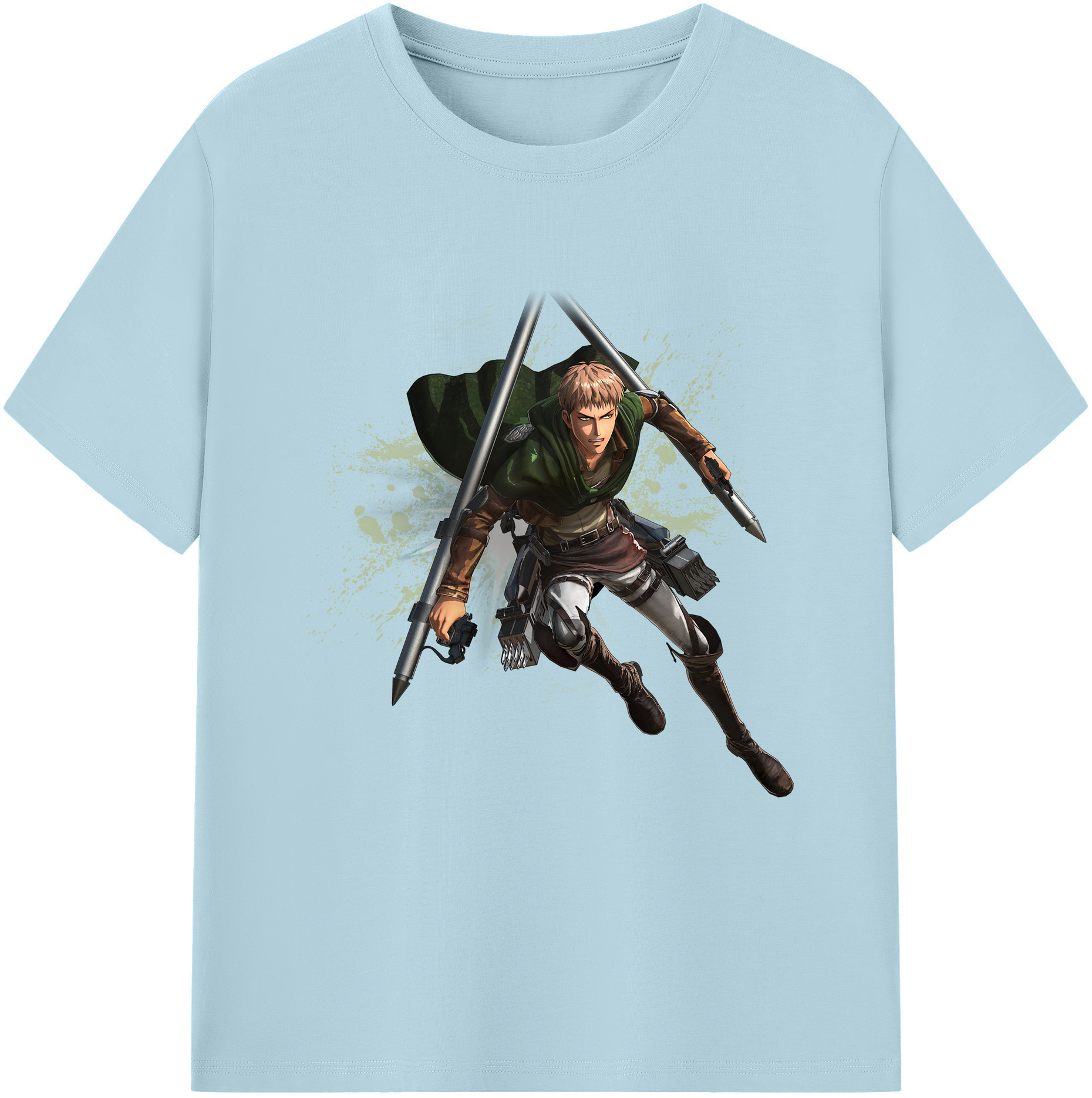 （画像用） 進撃の巨人 ジャン・キルシュタイン Attack on Titan Jean Kirstein 綿100％半袖Tシャツ（フロントプリント）